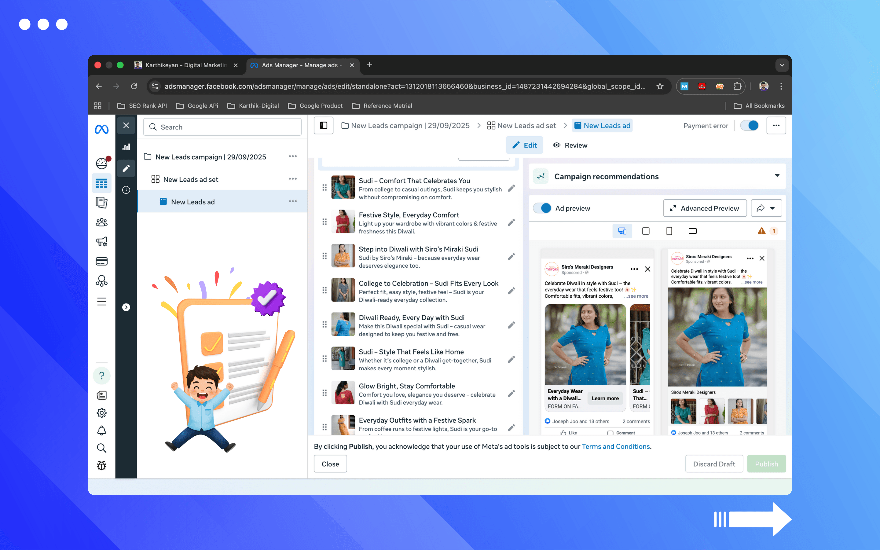 Ad Creative Design & Messaging – SIRO’S MIRAKI Meta Ads